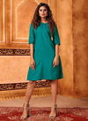 Teal Green Colour VARNI ZUBI Fancy Stylish New Ethnic Wear Latest Top Collection 104